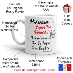 Mug départ collègue personnalisé tasse drôle