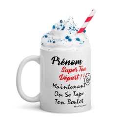 Mug départ collègue personnalisé tasse drôle