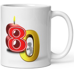 Mug 80 ans drôle personnalisé tasse anniversaire