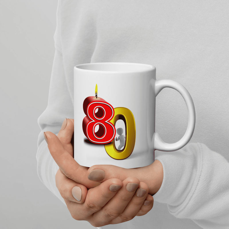 Mug 80 ans drôle personnalisé tasse anniversaire