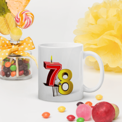 Mug 78 ans drôle idée cadeau pas chère tasse anniversaire