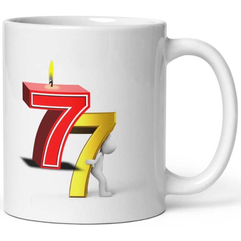 Tasse 77 ans drôle anniversaire mug rigolo