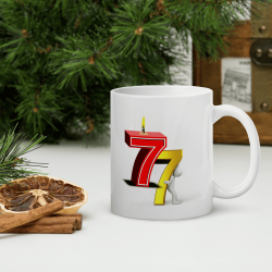 Tasse 77 ans drôle anniversaire mug rigolo