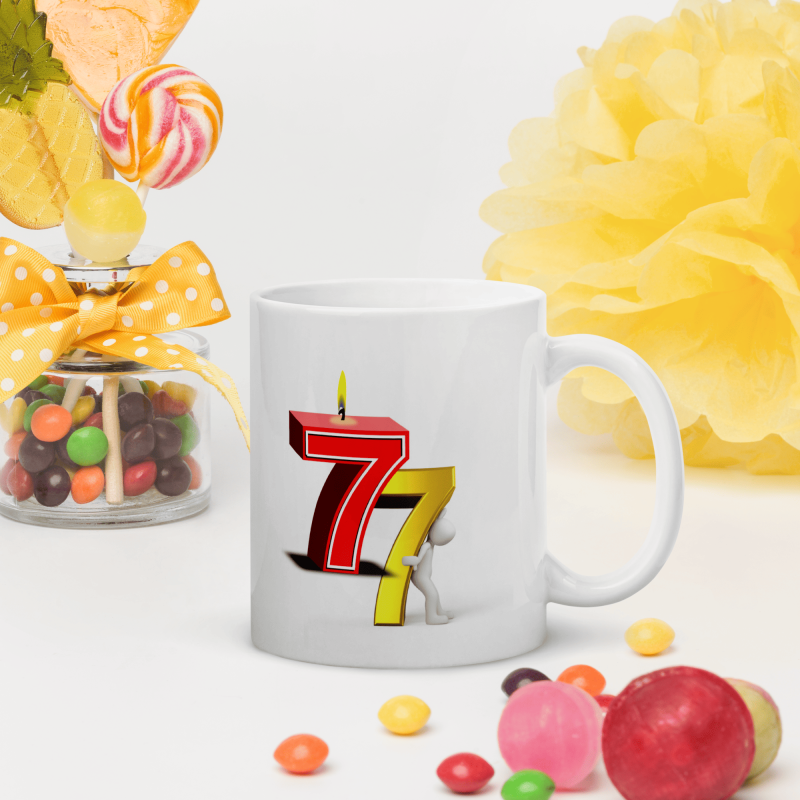 Tasse 77 ans drôle anniversaire mug rigolo