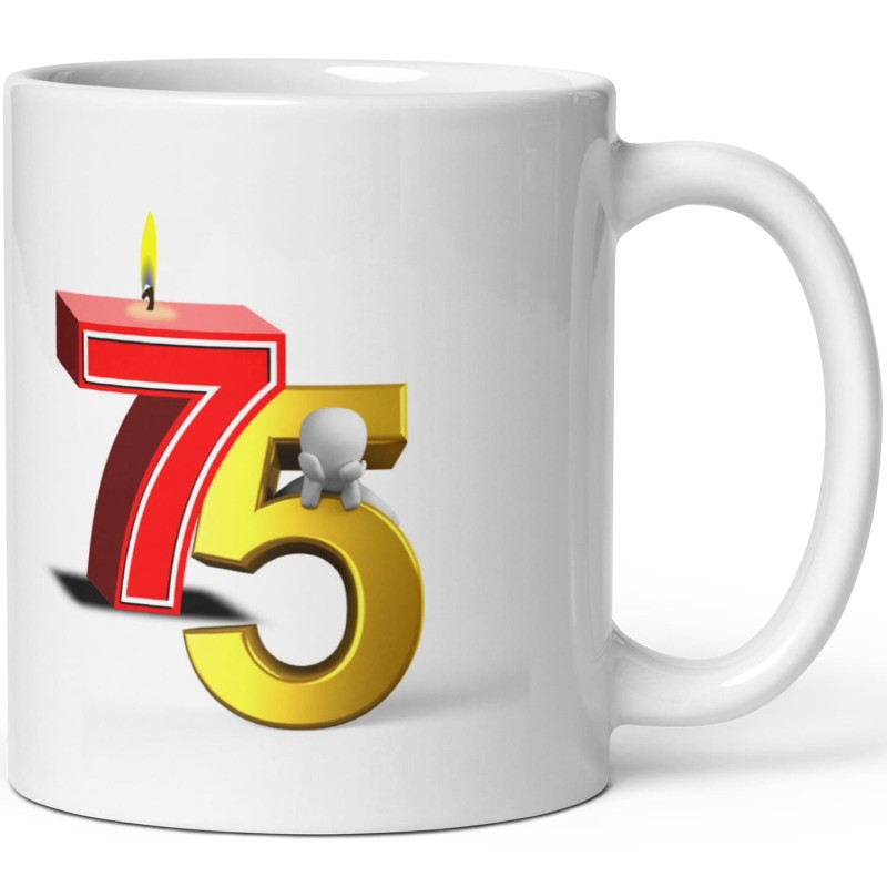 Tasse 75 ans drôle anniversaire mug marrant