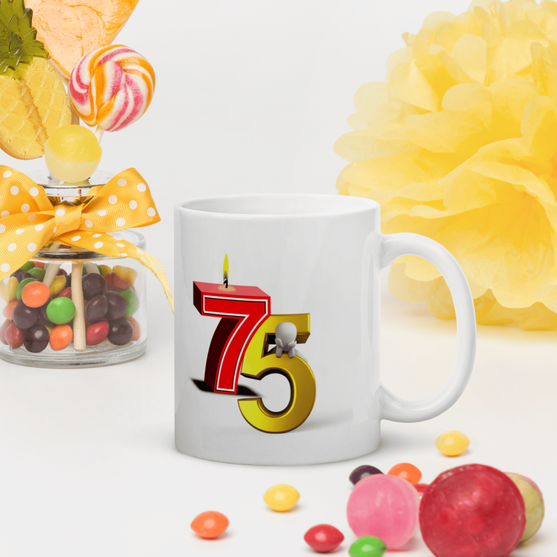 Tasse 75 ans drôle anniversaire mug marrant