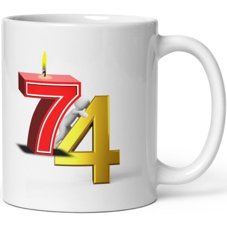 Mug 74 ans drôle tasse anniversaire cadeau pas cher
