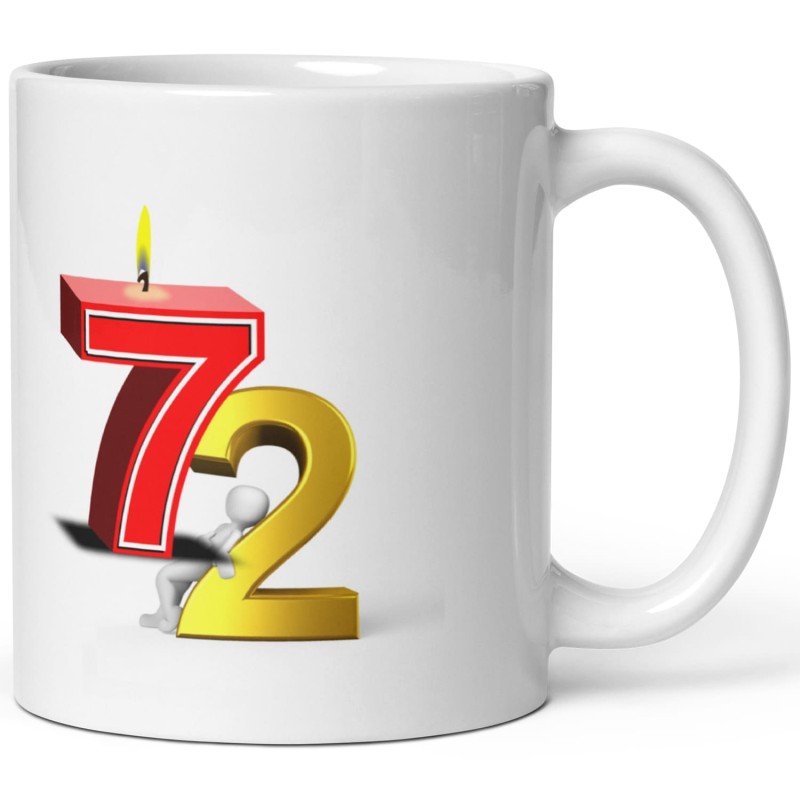 Tasse 72 ans drôle anniversaire mug cadeau