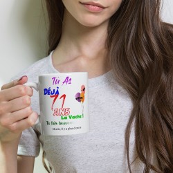 Mug 71 ans drôle anniversaire tasse cadeau