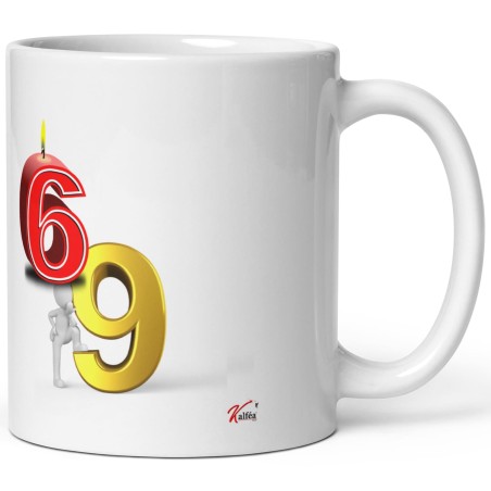 Tasse anniversaire 69 ans drôle mug original