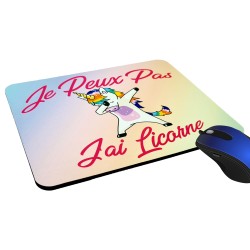 Tapis de souris licorne enfant : arc-en-ciel, cadeau pas cher