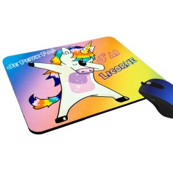 Tapis de souris licorne enfant couleurs vives idée cadeau