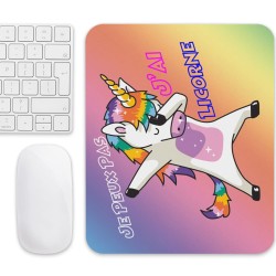 Tapis de souris licorne enfant couleurs vives idée cadeau