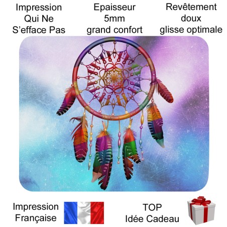 Tapis de souris attrape rêves couleurs reposantes