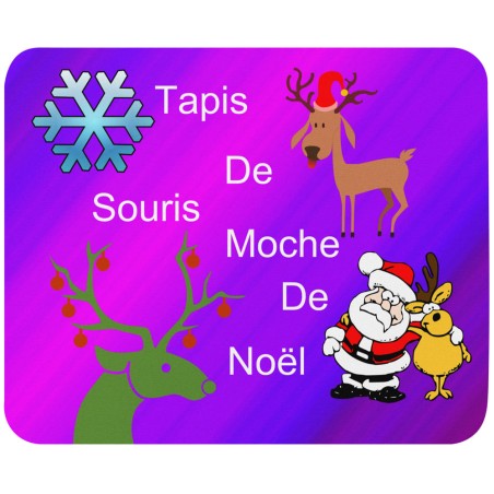 Tapis de souris moche de Noël