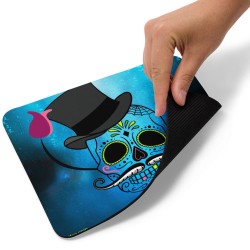Tapis de souris tête de mort mexicaine couleurs vives