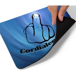 Tapis de souris Cordialement doigt d’honneur humour