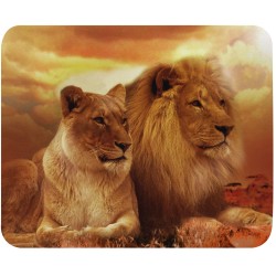 Tapis de souris lion couple