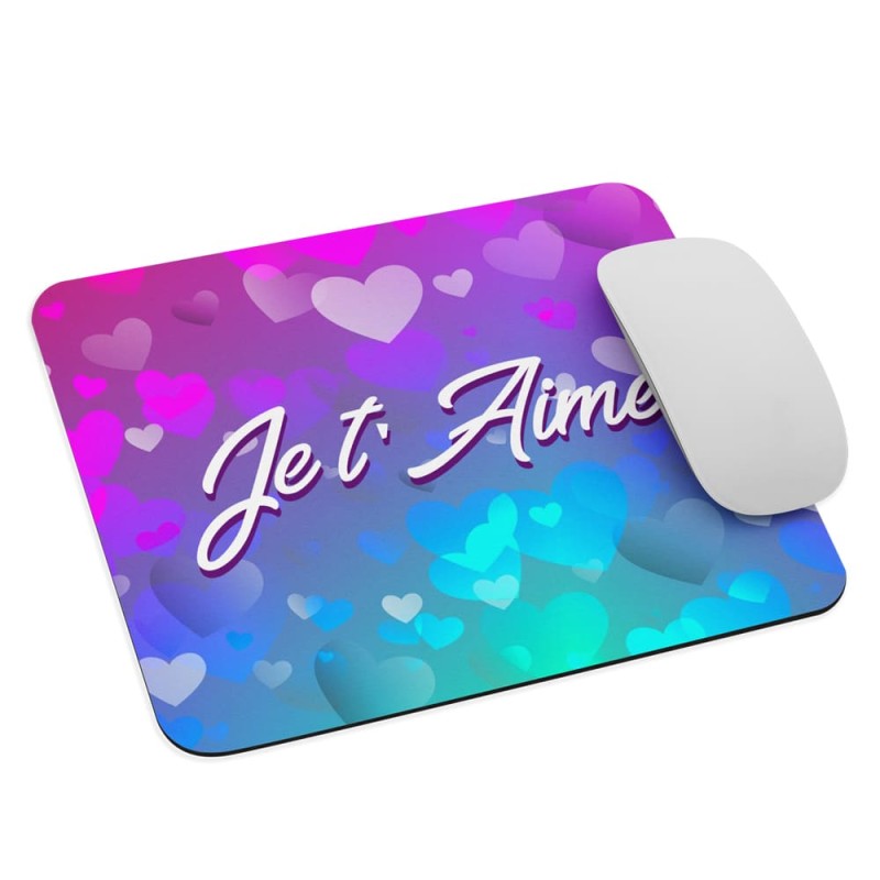 Tapis de souris Je t’aime a commander en ligne
