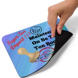 Tapis de souris départ collègue rigolo cadeau pas cher