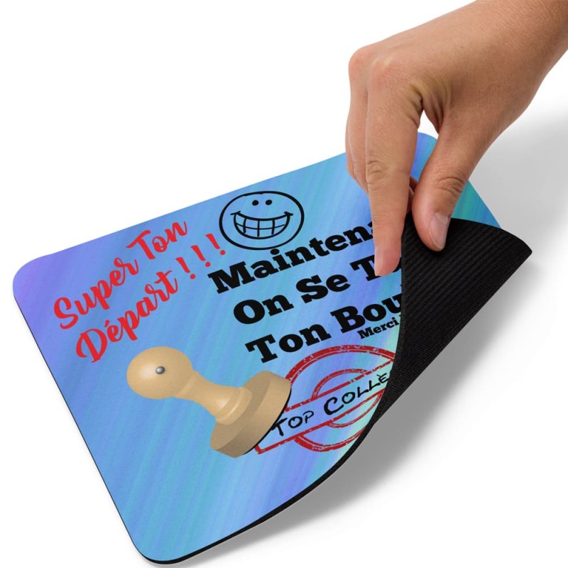 Tapis de souris départ collègue rigolo cadeau pas cher