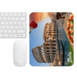 Tapis de souris souvenir d’Italie icônes et saveurs