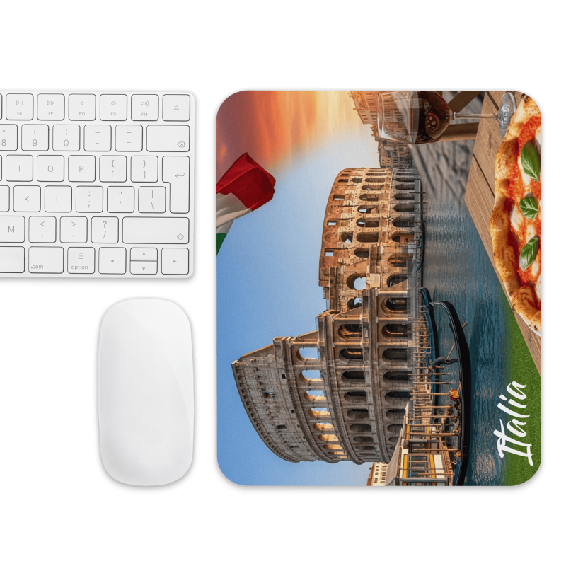 Tapis de souris souvenir d’Italie icônes et saveurs