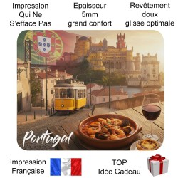 Tapis de souris souvenir du Portugal cadeau pas cher