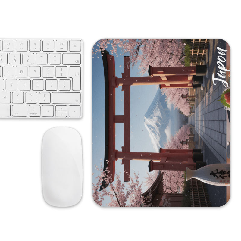 Tapis de souris souvenir du Japon Sakura Fuji Torii