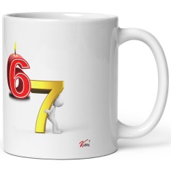 Tasse 67 ans idée cadeau pas chère mug anniversaire