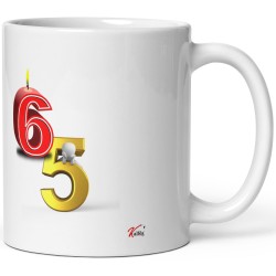 Tasse anniversaire 65 ans humour mug bougie