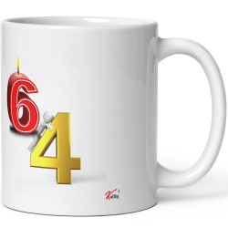 Mug anniversaire 64 ans drôle tasse bougie