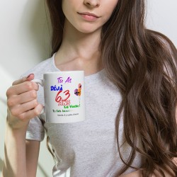 Mug anniversaire 63 ans tasse humour bougie