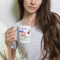 Tasse anniversaire 62 ans mug drôle bougie