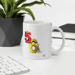 Mug 56 ans blague d’encre tasse anniversaire cadeau pas cher
