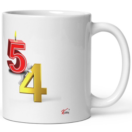 Mug anniversaire 54 ans tasse blague d’encre