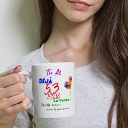 Mug 53 ans cadeau pas cher tasse anniversaire