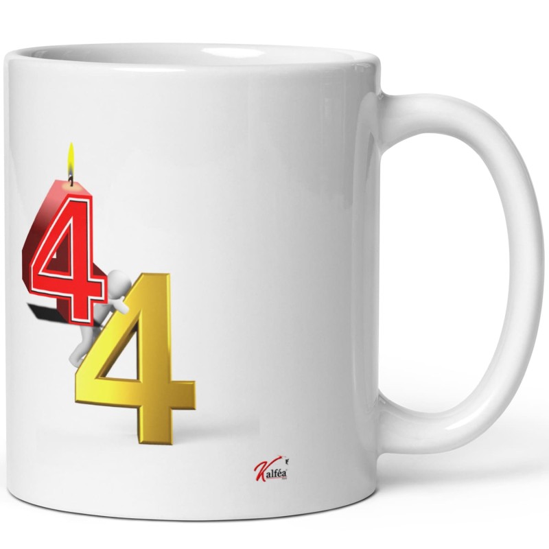 Mug 44 ans drôle tasse anniversaire bougie
