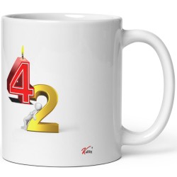 Mug anniversaire 42 ans Kalféa idée cadeau pas chère