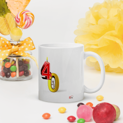 Mug anniversaire 40 ans Kalféa drôle