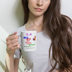 Tasse 37 ans humour idée cadeau pas chère