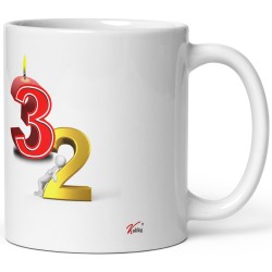 Mug anniversaire 32 ans Kalféa tasse drôle