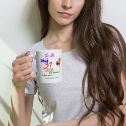 Tasse anniversaire 31 ans Kalféa mug marrant