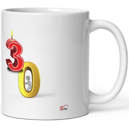 Mug anniversaire 30 ans Kalféa tasse marrante