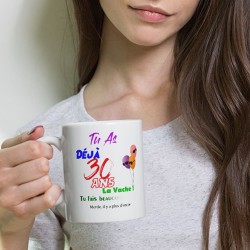 Mug anniversaire 30 ans Kalféa tasse marrante
