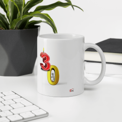 Mug anniversaire 30 ans Kalféa tasse marrante