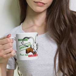 Tasse divorce drôle Bravo approuvé avec menottes