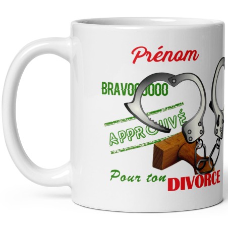 Mug personnalisable divorce