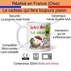 Mug retraite drôle avec tortue et tongs achat en ligne