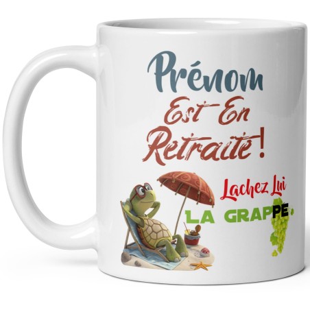 Mug personnalisable pour offrir à l'accasion d'une retraite